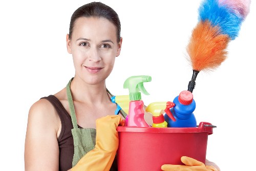 Professional after builders cleaning in a Maidavale home after renovation