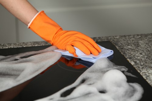 Upholstery stain treatment on a sofa in Maidavale