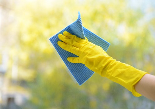 Kitchen and bathroom cleaning tasks in a Maidavale property