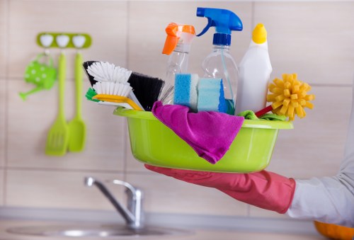 Detailed kitchen and appliance cleaning during a move-out service in Maidavale