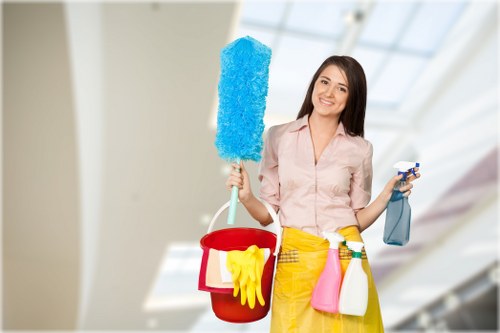 Preparation and cleaning of a Maidavale workplace office area