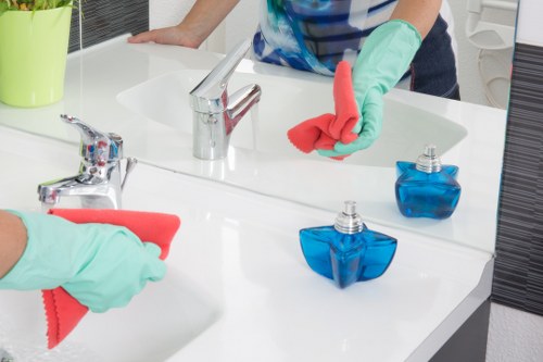 Kitchen and bathroom cleaning tasks included in Maidavale domestic cleaning