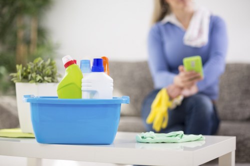 Supervisor assessing a cleaner Maidavale complaint during review